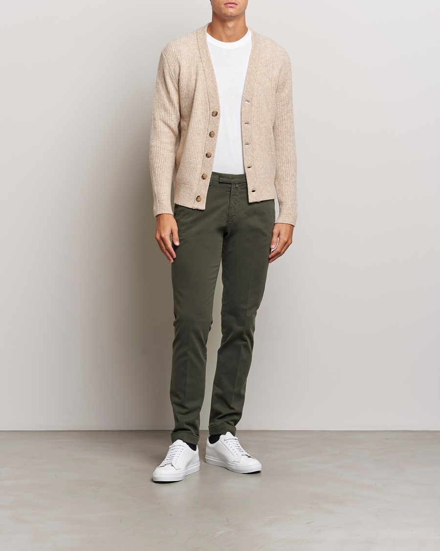 Homme | Pantalons | Briglia 1949 | Slim Fit Cotton Stretch Chino Military