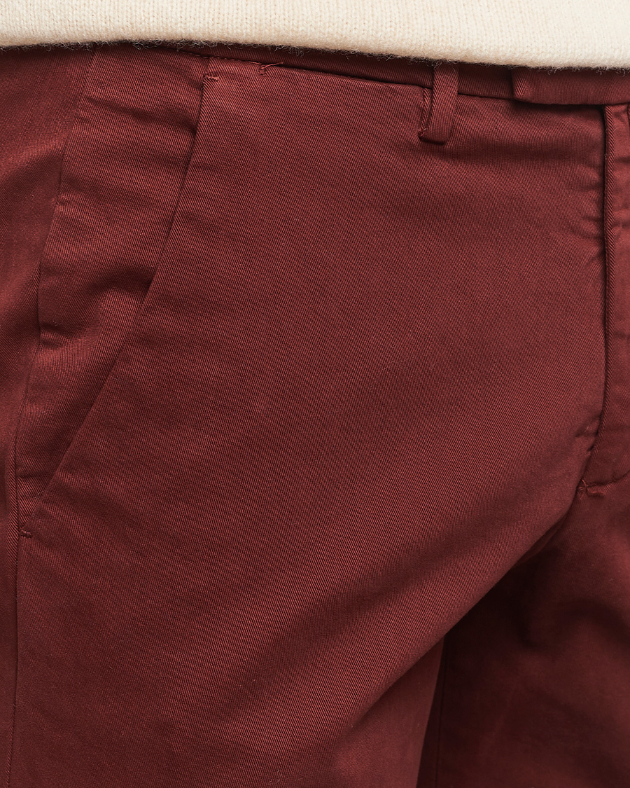 Homme | Pantalons | Briglia 1949 | Slim Fit Cotton Stretch Chino Wine