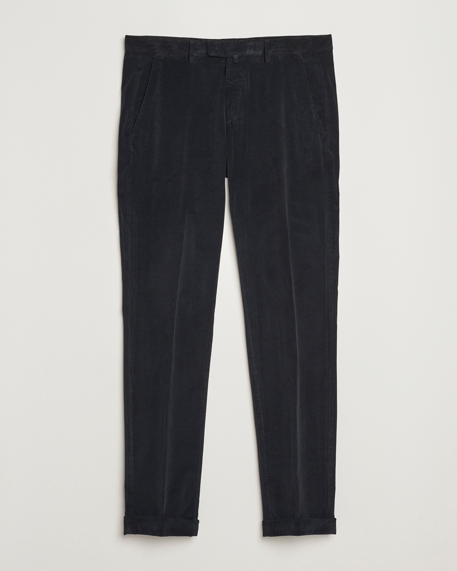 Homme | Pantalons | Briglia 1949 | Slim Fit Corduroy Trousers Black