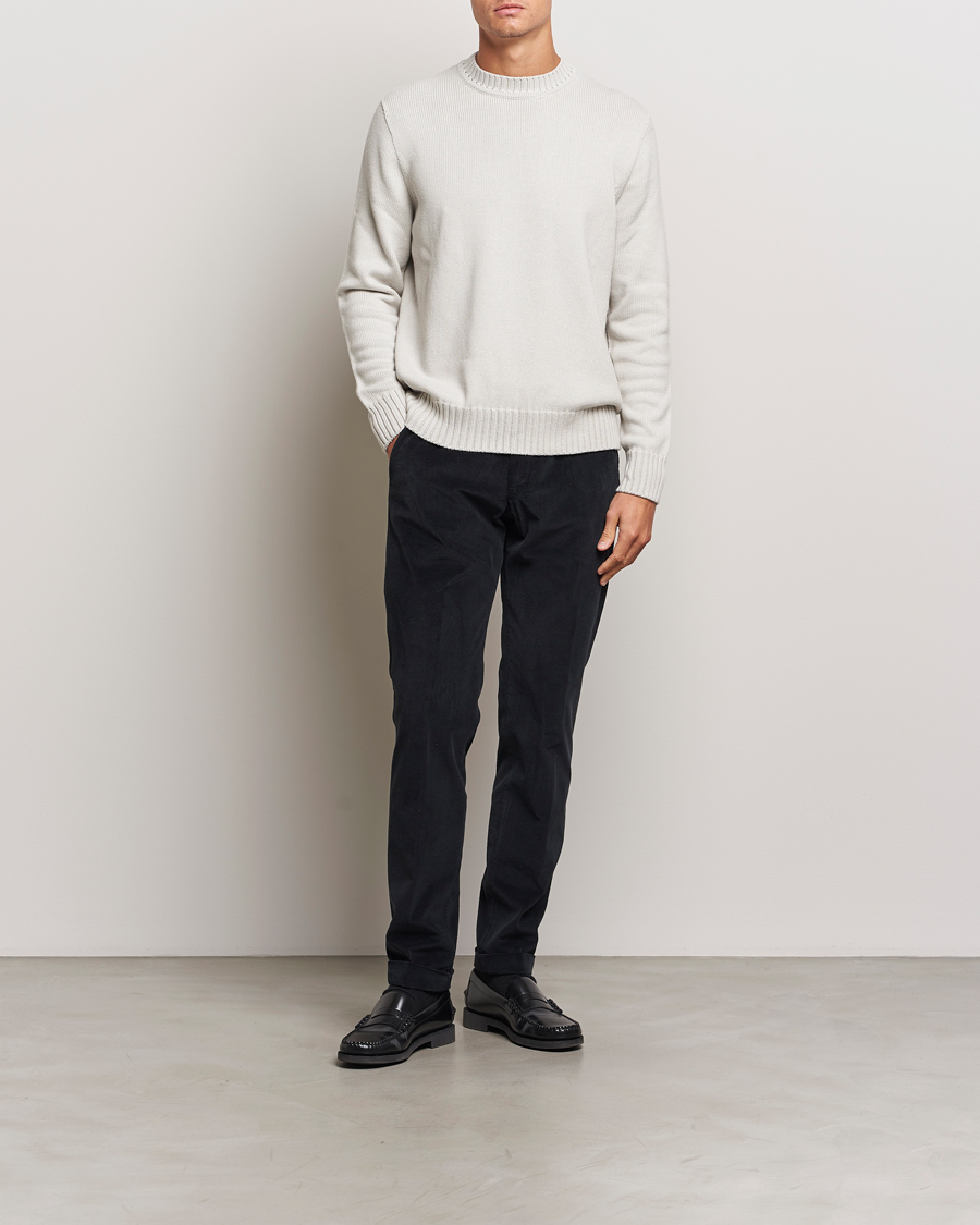 Homme | Pantalons | Briglia 1949 | Slim Fit Corduroy Trousers Black
