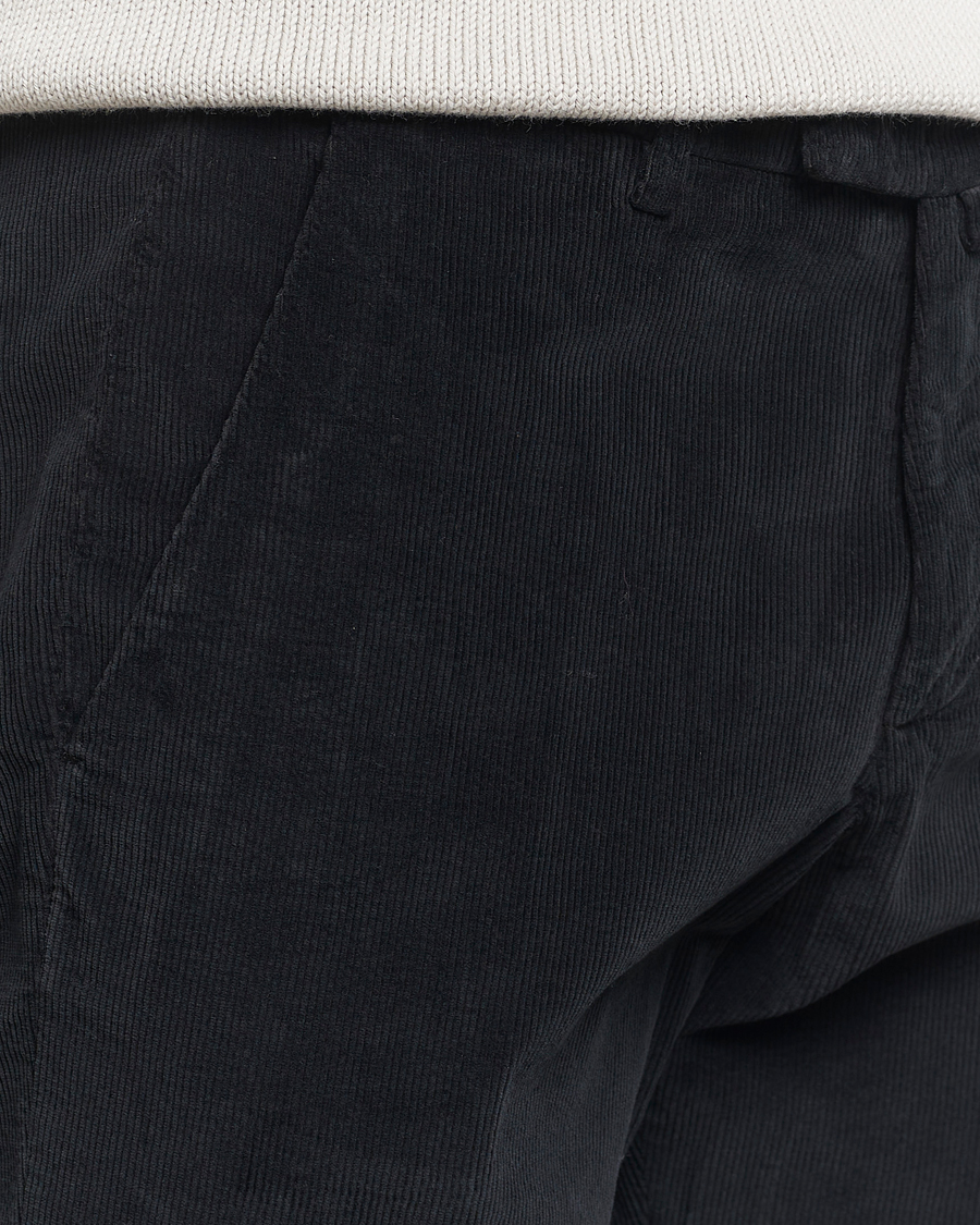 Homme | Pantalons | Briglia 1949 | Slim Fit Corduroy Trousers Black