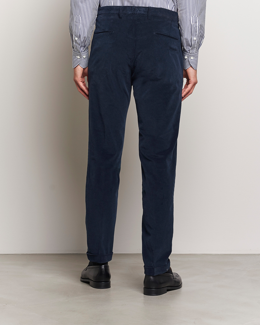 Homme | Pantalons | Briglia 1949 | Slim Fit Corduroy Trousers Navy