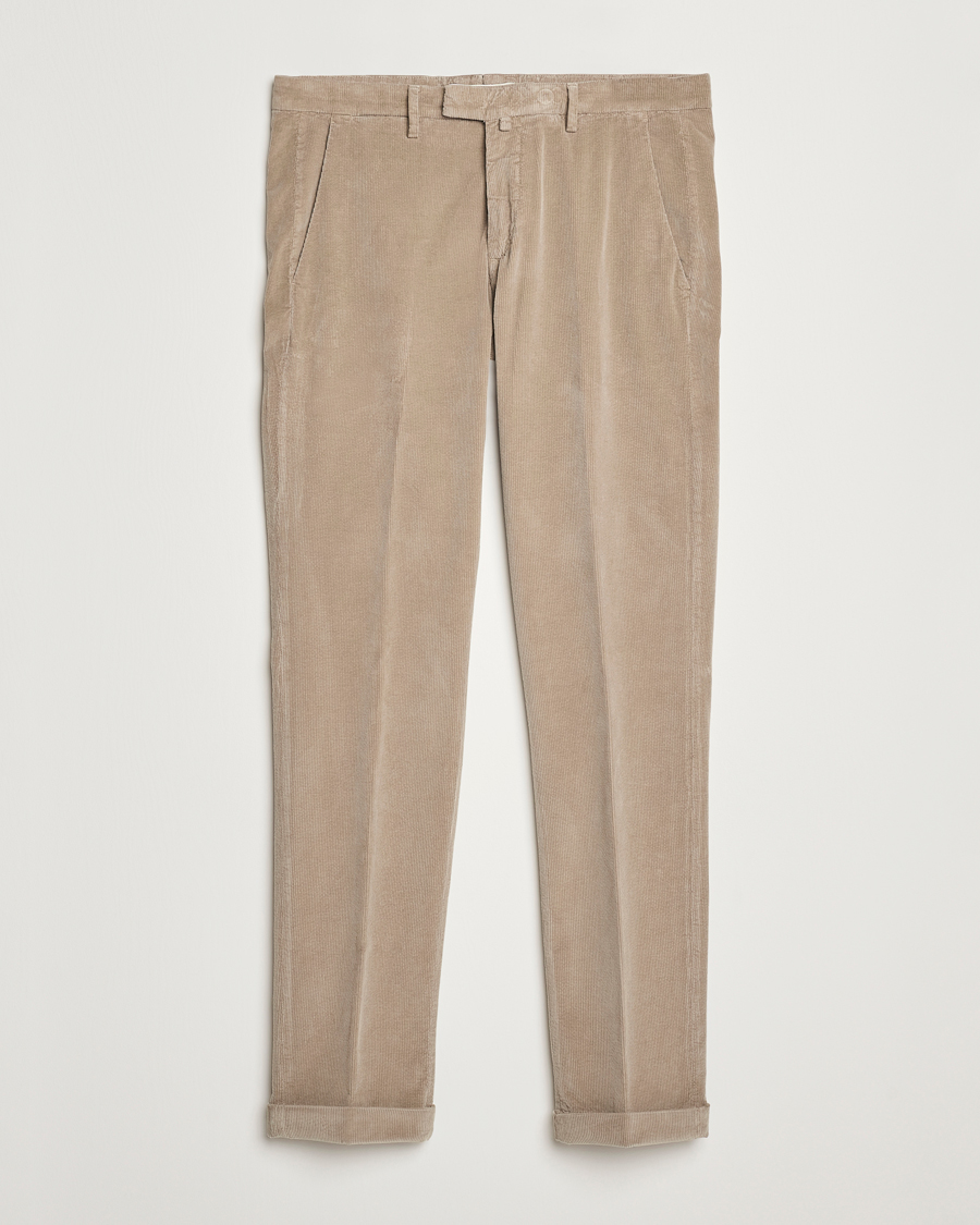 Homme | Pantalons | Briglia 1949 | Slim Fit Corduroy Trousers Beige