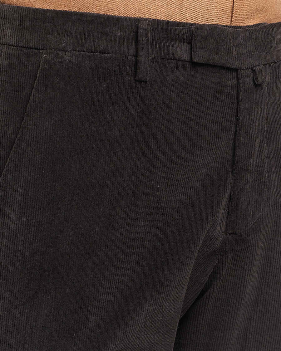 Homme | Pantalons | Briglia 1949 | Slim Fit Corduroy Trousers Dark Brown