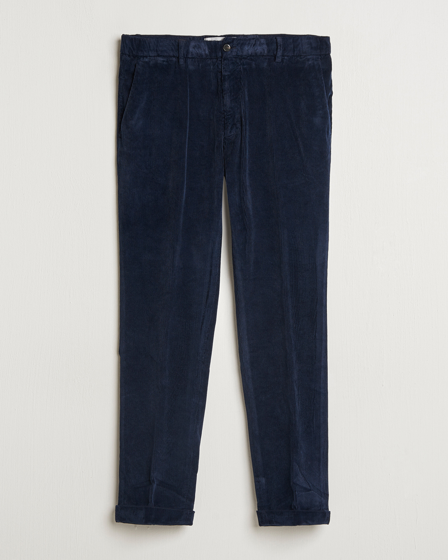 Homme | Pantalons | Briglia 1949 | Easy Fit Corduroy Trousers Navy