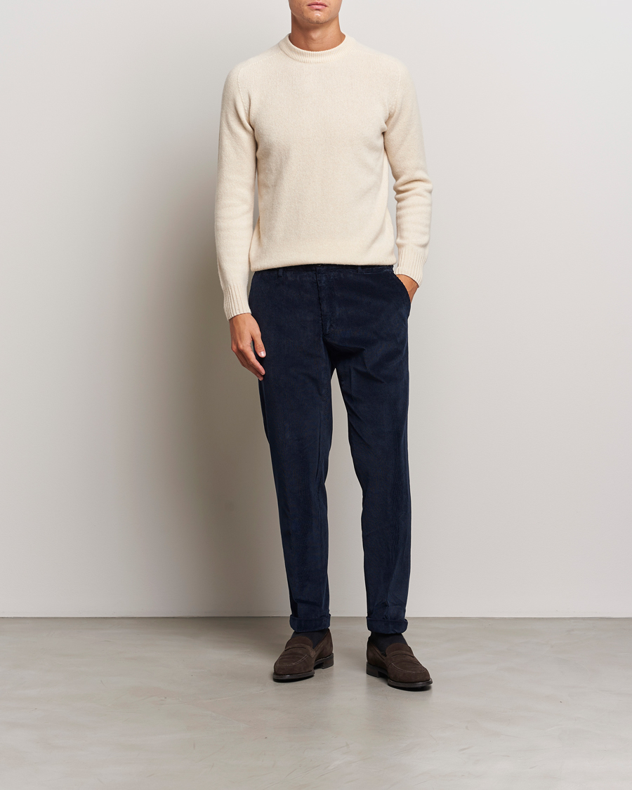 Homme | Pantalons | Briglia 1949 | Easy Fit Corduroy Trousers Navy