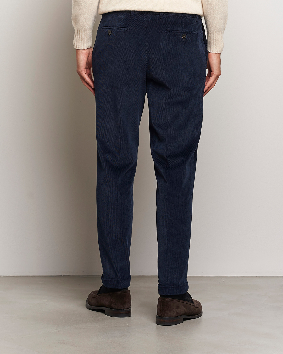 Homme | Pantalons | Briglia 1949 | Easy Fit Corduroy Trousers Navy