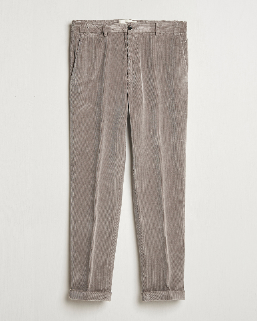 Homme | Pantalons | Briglia 1949 | Easy Fit Corduroy Trousers Taupe
