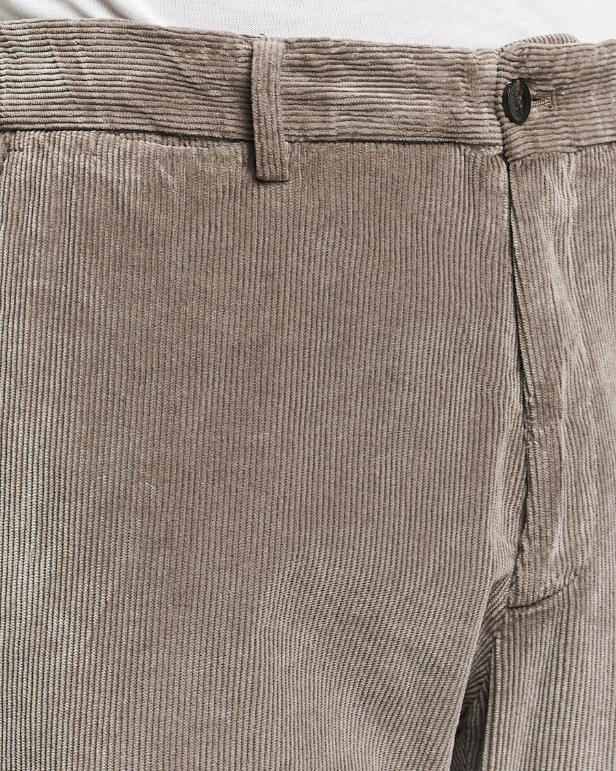 Homme | Pantalons | Briglia 1949 | Easy Fit Corduroy Trousers Taupe