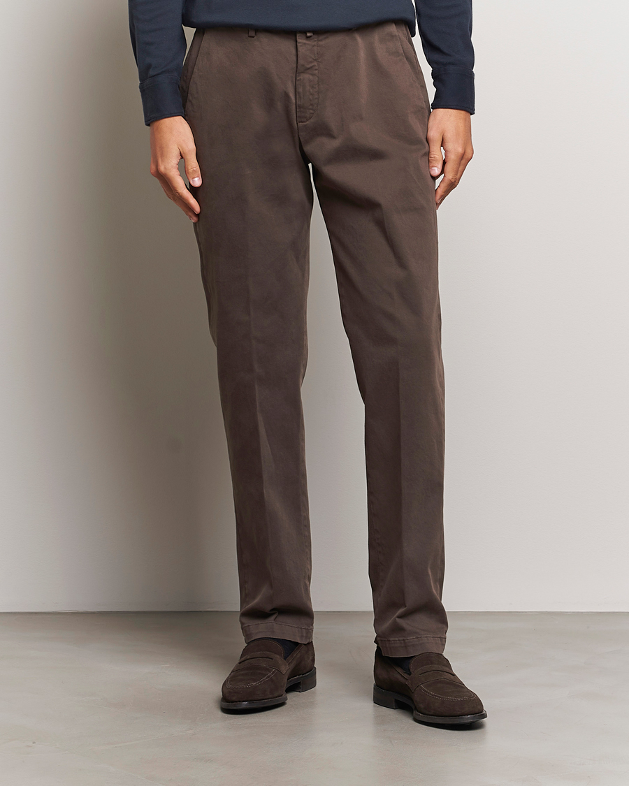 Homme | Pantalons | Briglia 1949 | Soho Tailored Easy Fit Chino Brown