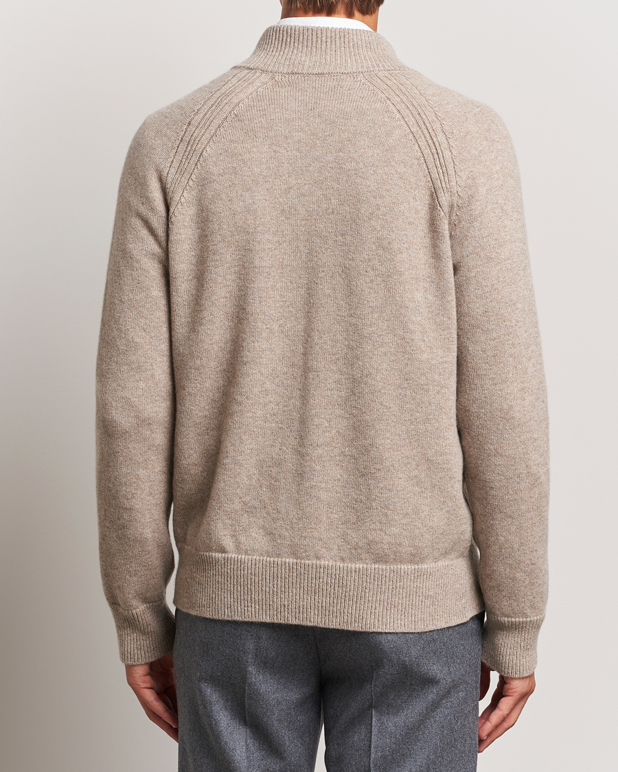 Homme | Pulls Et Tricots | Kiton | Cashmere Raglan Full Zip Beige
