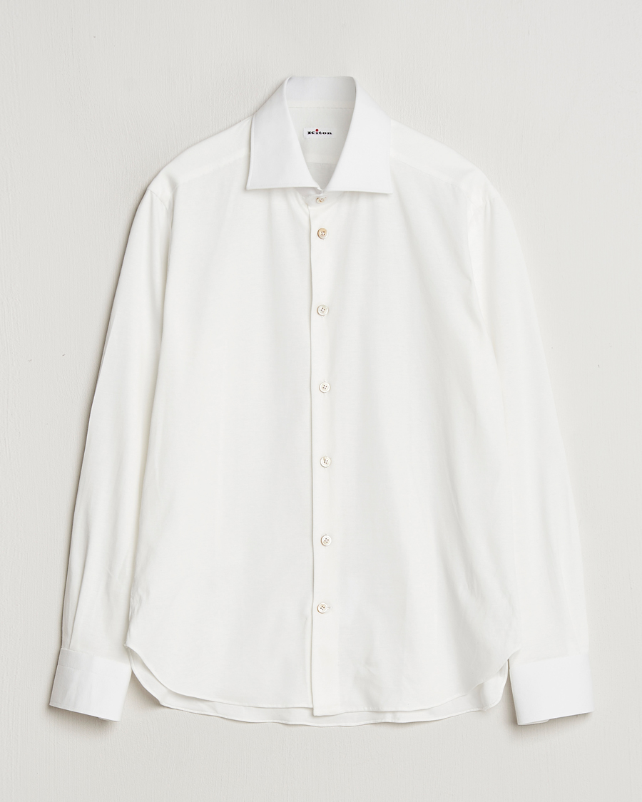 Homme | Chemises | Kiton | Cotton Jersey Shirt White