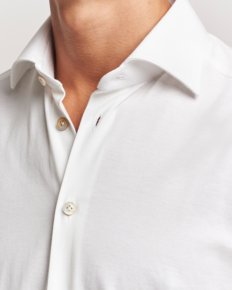Homme | Chemises | Kiton | Cotton Jersey Shirt White