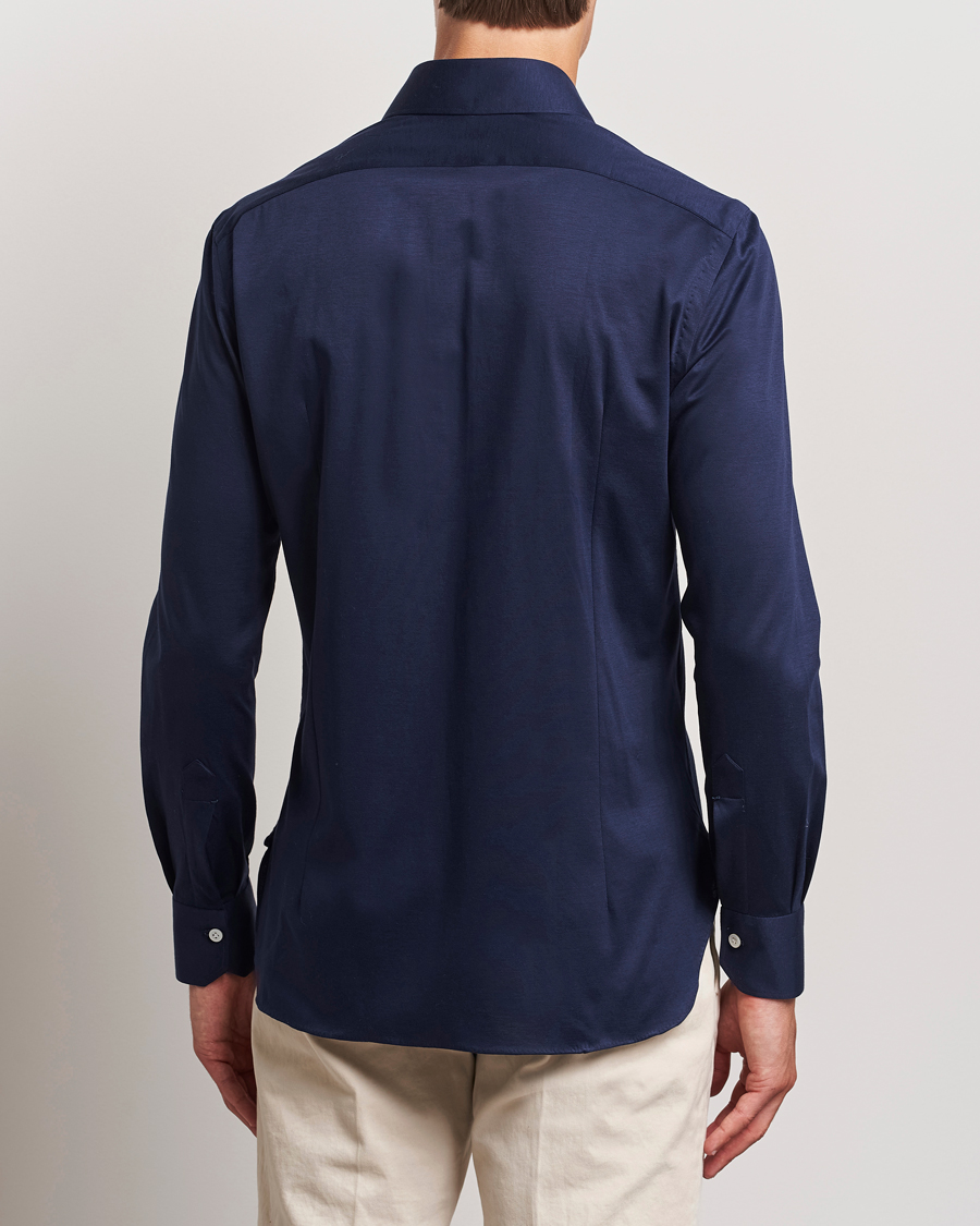 Homme | Chemises | Kiton | Cotton Jersey Shirt Navy