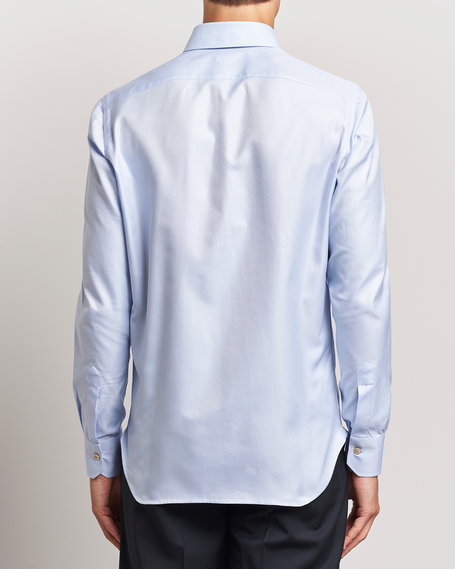 Homme | Chemises | Kiton | Slim Fit Button Down Oxford Shirt Light Blue