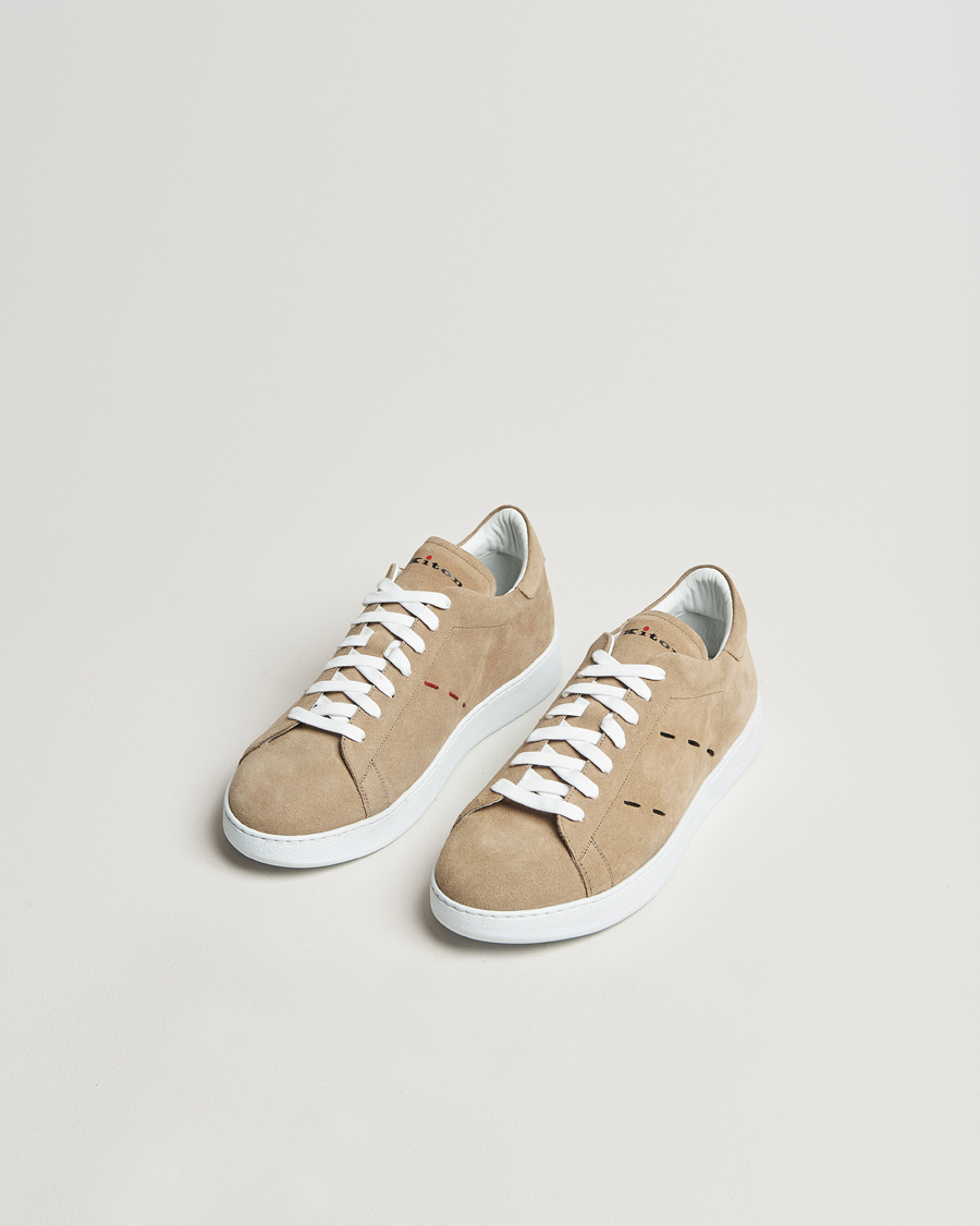 Homme | Kiton Plain Sneakers Beige Suede | Kiton | Plain Sneakers Beige Suede