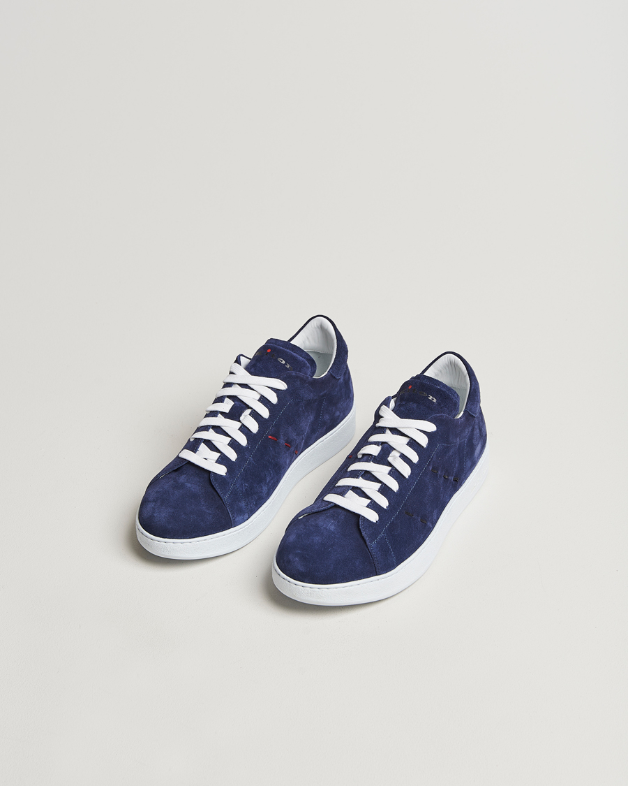 Homme | Kiton Plain Sneakers Navy Suede | Kiton | Plain Sneakers Navy Suede