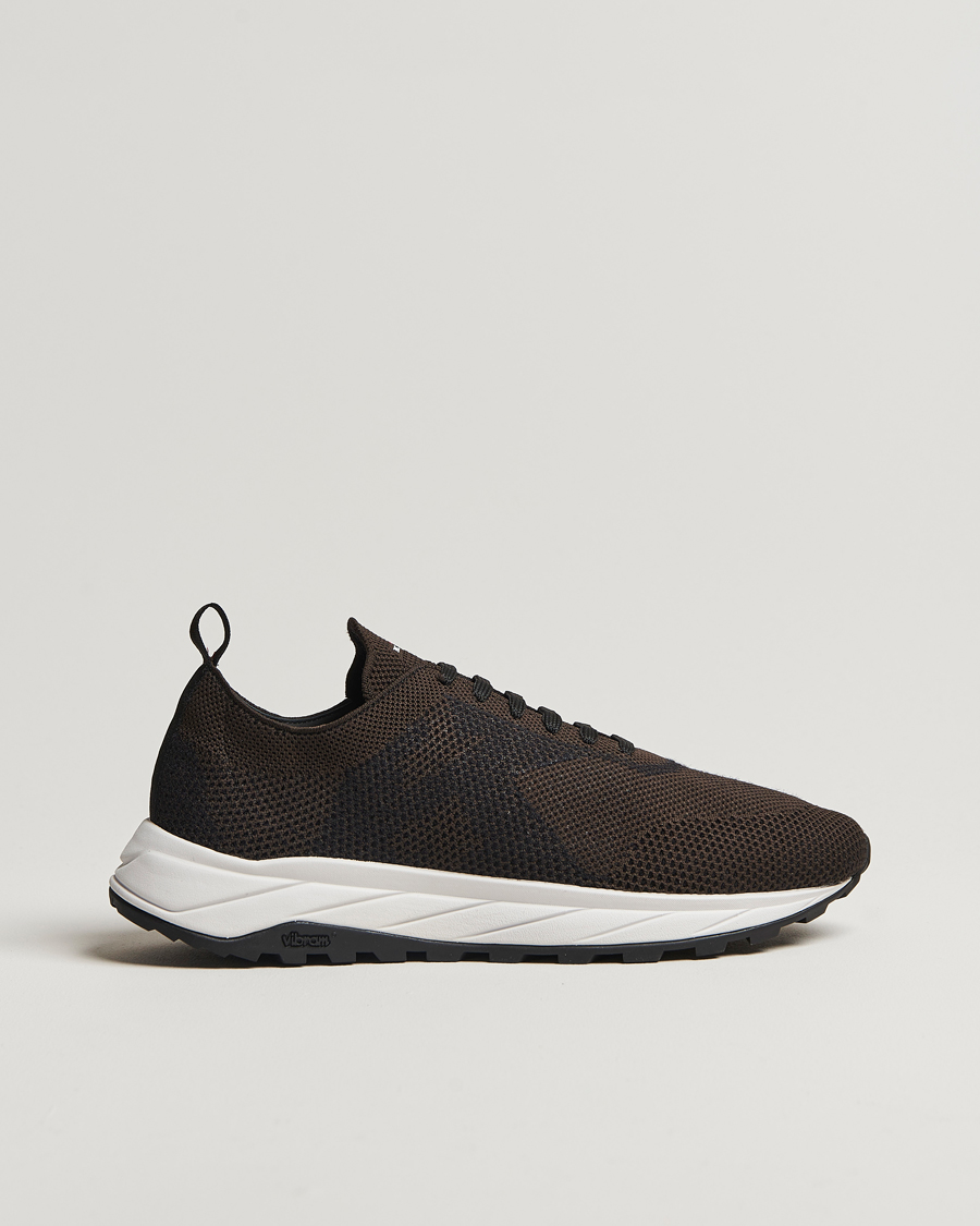 Homme | Kiton Running Sneakers Dark Brown | Kiton | Running Sneakers Dark Brown