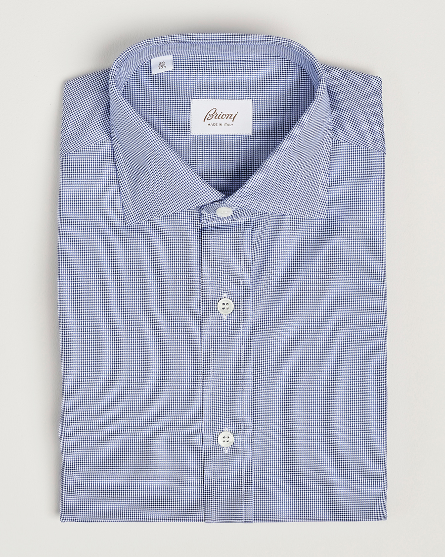 Homme | Chemises | Brioni | Slim Fit Micro Structure Dress Shirt Light Blue