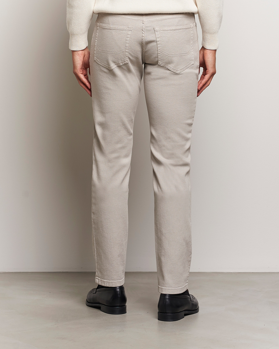 Homme | Pantalons | Brioni | Slim Fit 5-Pocket Cotton Pants Light Beige