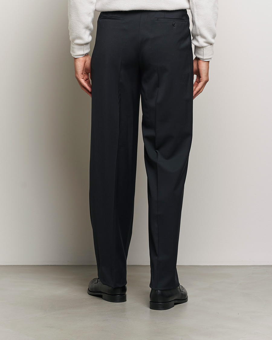 Homme | Pantalons | Brioni | Pleated Wool Trousers Navy