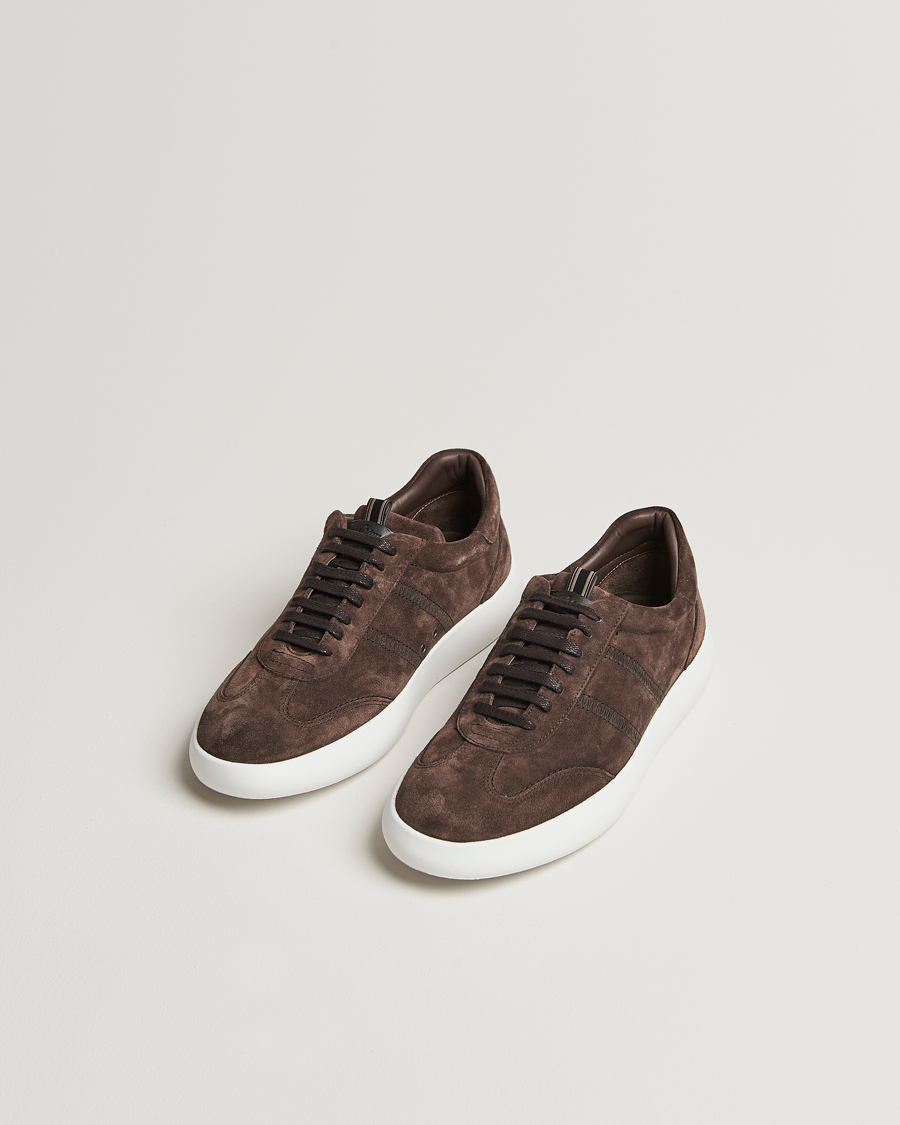 Homme | Brioni Cassetta Sneakers Dark Brown Suede | Brioni | Cassetta Sneakers Dark Brown Suede