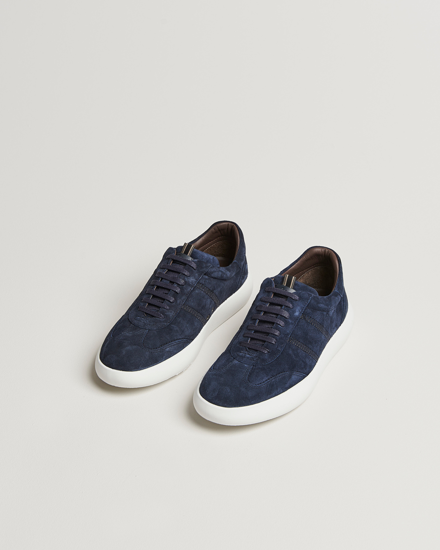 Homme | Brioni Cassetta Sneakers Navy Suede | Brioni | Cassetta Sneakers Navy Suede