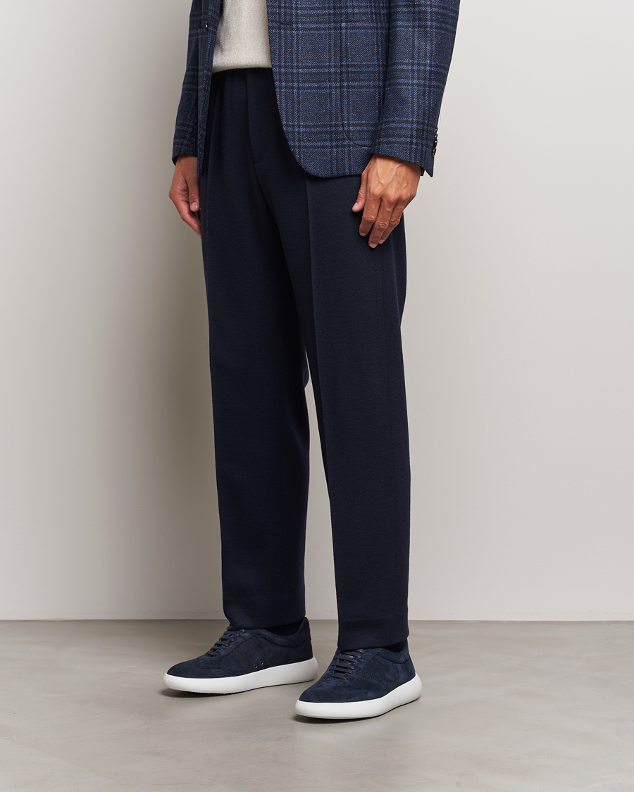 Homme | Brioni Cassetta Sneakers Navy Suede | Brioni | Cassetta Sneakers Navy Suede