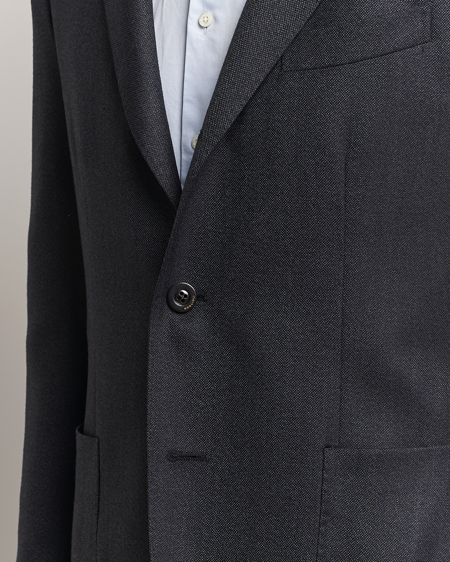 Homme | Blazers | Boglioli | K Jacket Wool Hopsack Blazer Charcoal