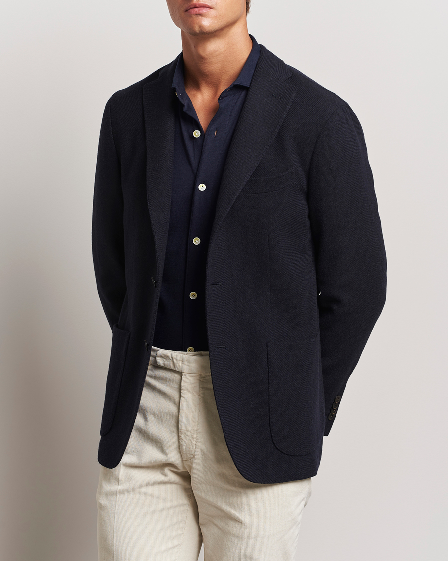 Homme | Blazers | Boglioli | K Jacket Wool/Cashmere Blazer Navy