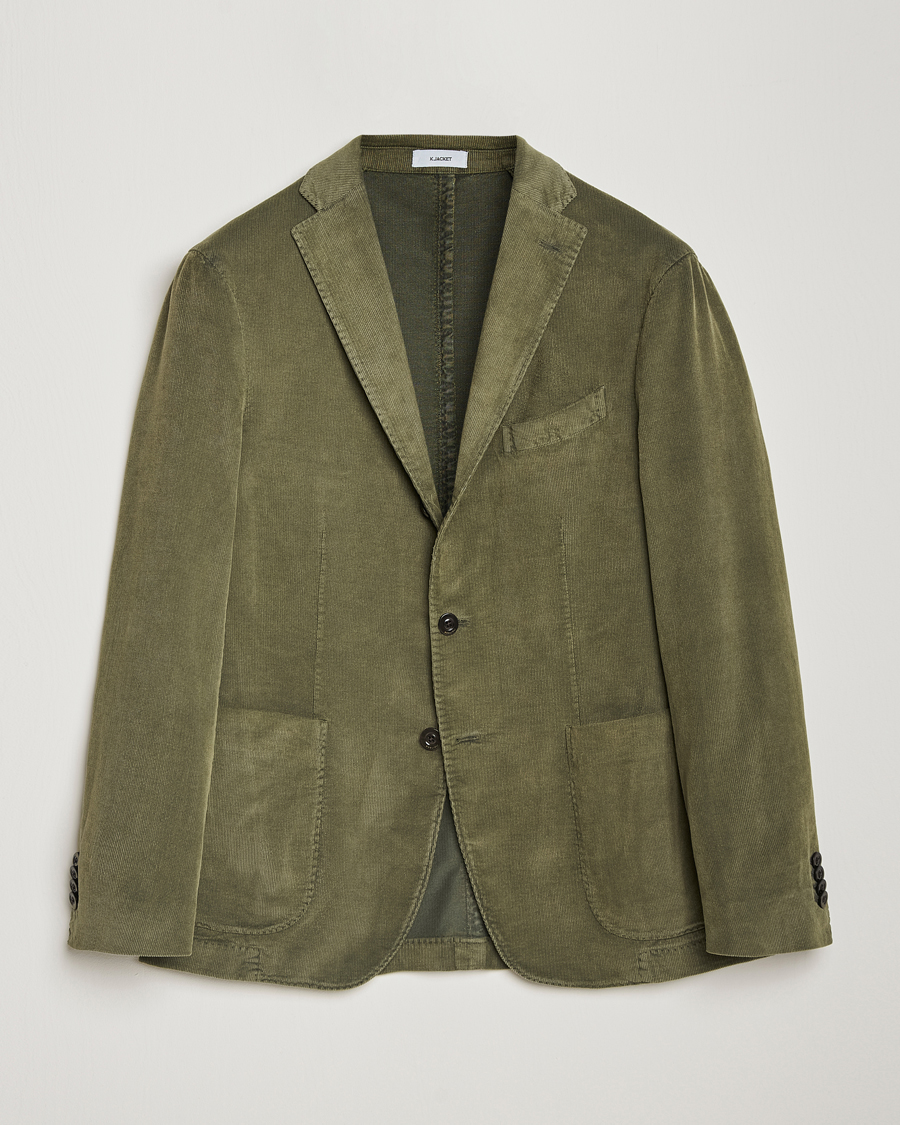Homme | Blazers | Boglioli | K Jacket Corduroy Blazer Dark Green