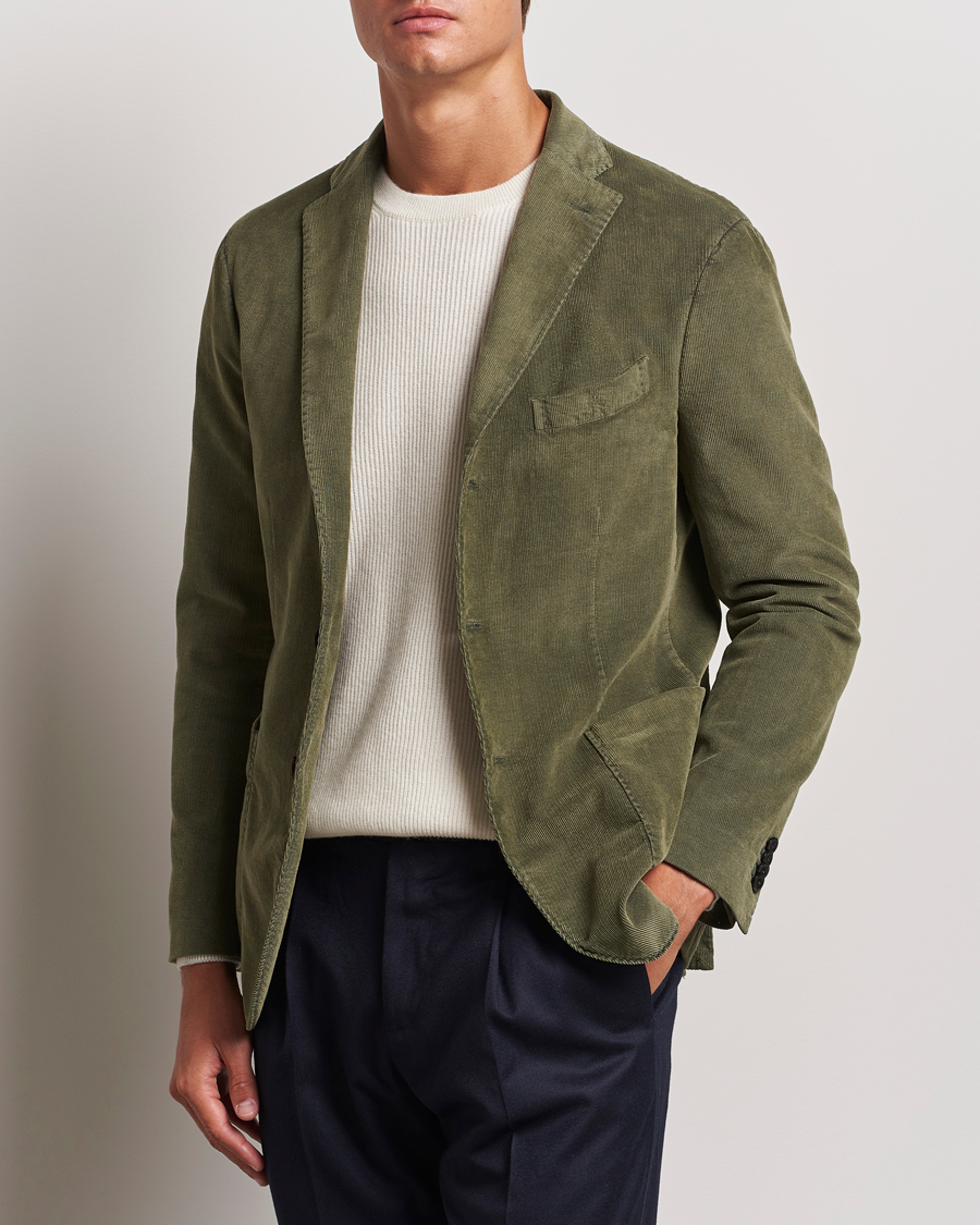 Homme | Blazers | Boglioli | K Jacket Corduroy Blazer Dark Green