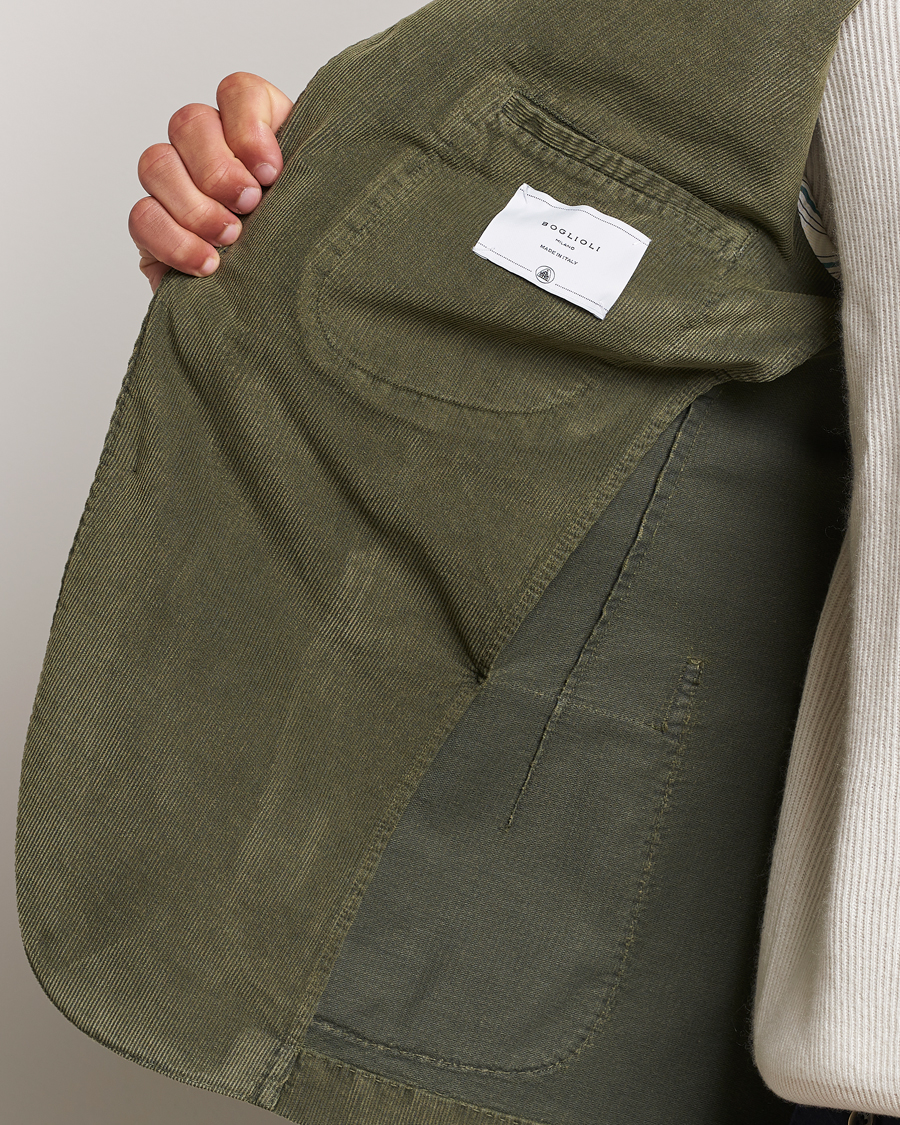 Homme | Blazers | Boglioli | K Jacket Corduroy Blazer Dark Green