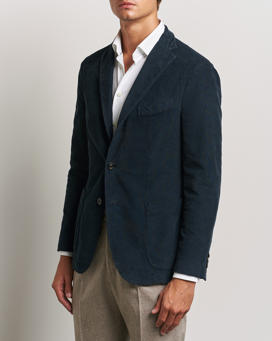 Homme | Blazers | Boglioli | K Jacket Corduroy Blazer Navy