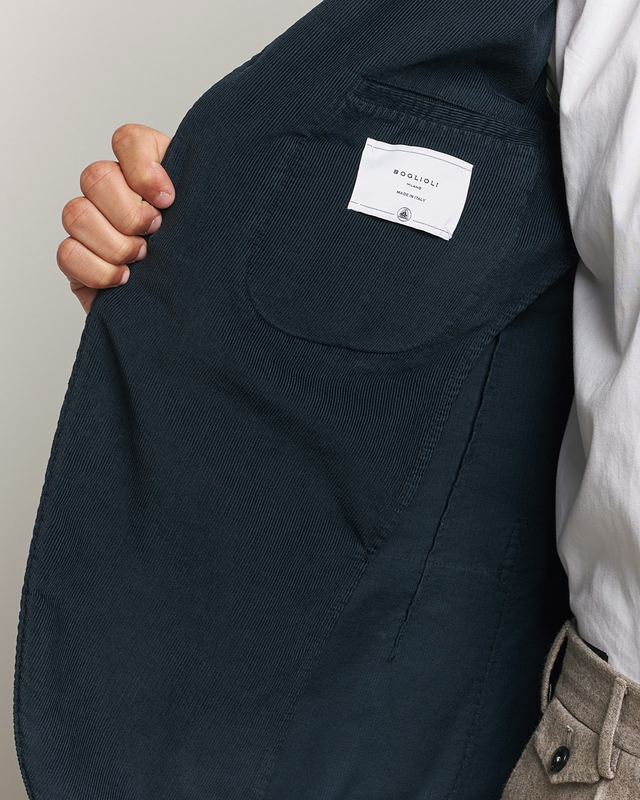 Homme | Blazers | Boglioli | K Jacket Corduroy Blazer Navy