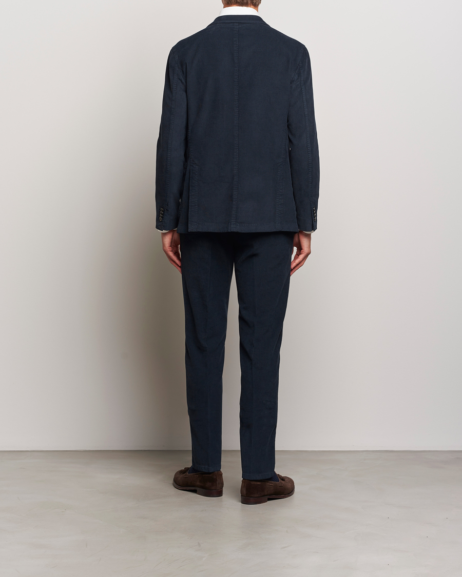 Homme | Costumes | Boglioli | K Jacket Baby Corduroy Suit Navy