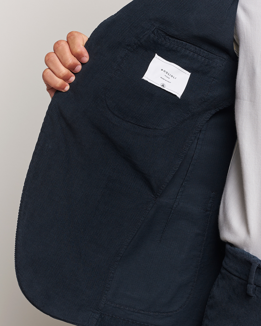 Homme | Costumes | Boglioli | K Jacket Baby Corduroy Suit Navy