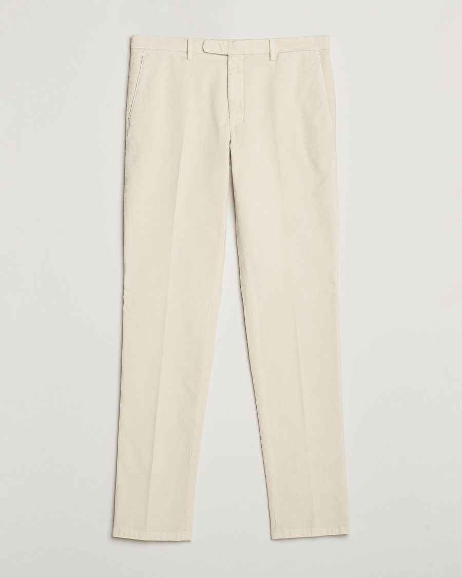 Homme | Pantalons | Boglioli | Corduroy Trousers Off White