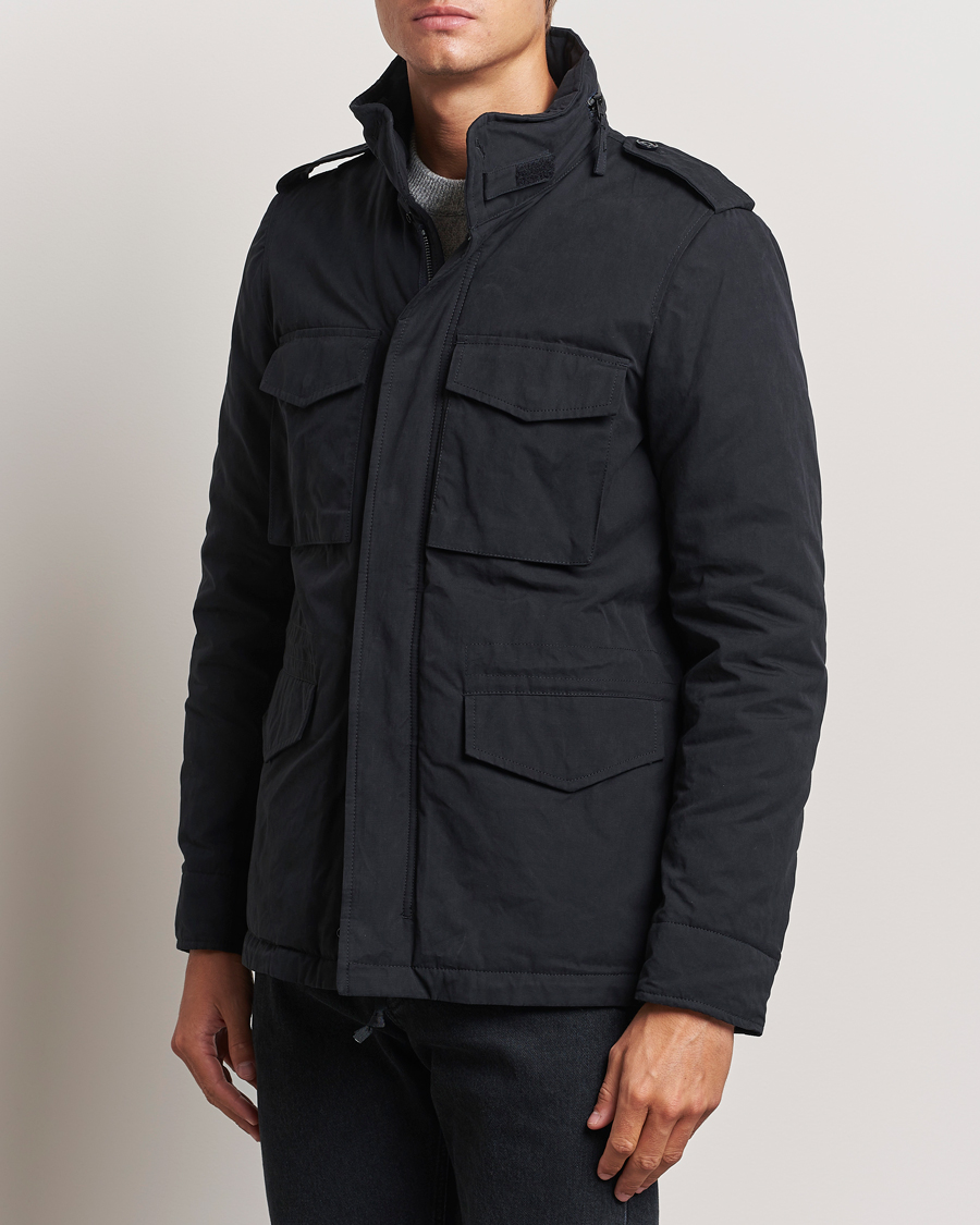 Homme | Manteaux Et Vestes | Aspesi | Cotton Field Jacket Midnight