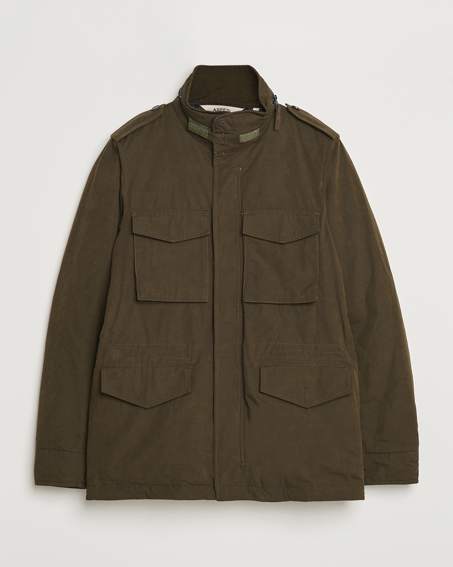 Homme | Manteaux Et Vestes | Aspesi | Cotton Field Jacket Military