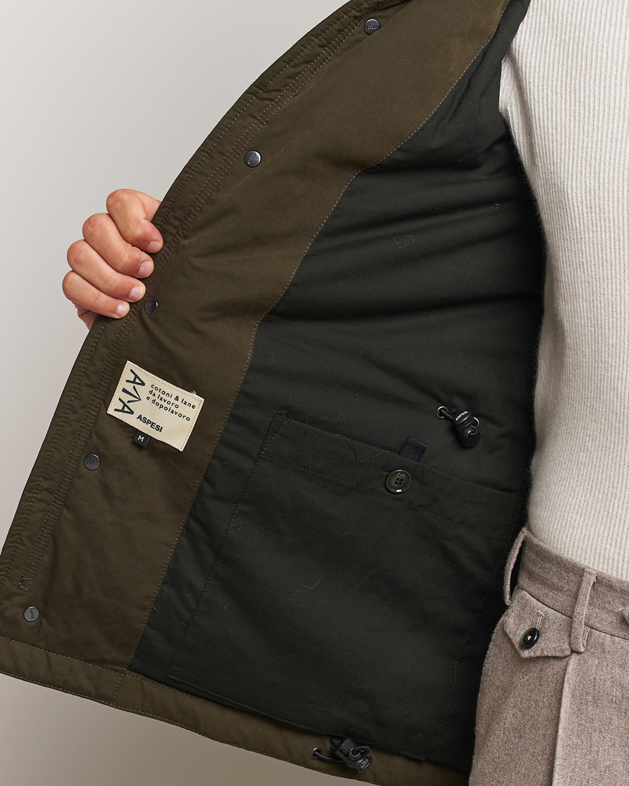 Homme | Manteaux Et Vestes | Aspesi | Cotton Field Jacket Military