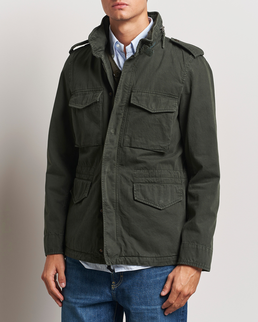 Homme | Manteaux Et Vestes | Aspesi | Lined Cotton Field Jacket Military