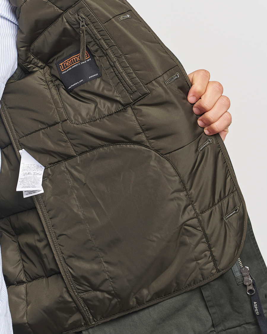 Homme | Manteaux Et Vestes | Aspesi | Lined Cotton Field Jacket Military