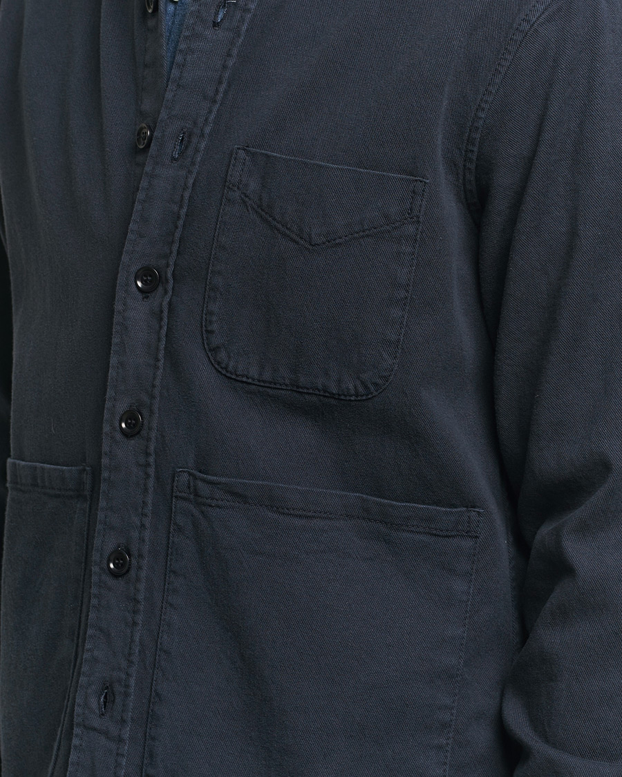 Homme | Chemises | Aspesi | Cotton Utility Shirt Navy