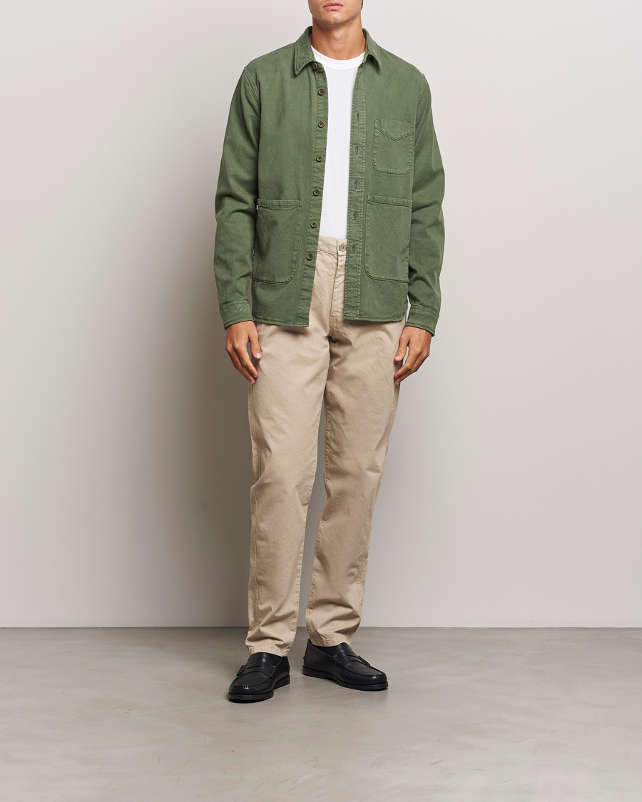Homme | Chemises | Aspesi | Cotton Utility Shirt Green