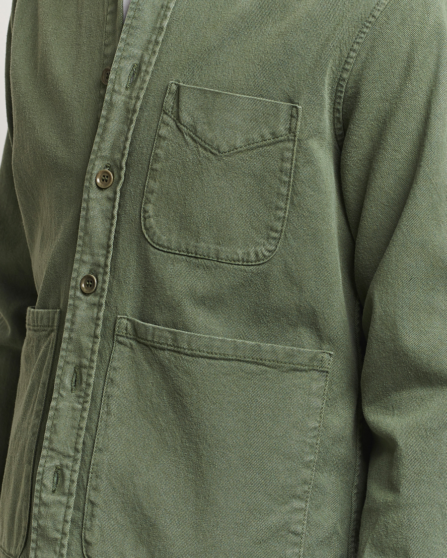 Homme | Chemises | Aspesi | Cotton Utility Shirt Green