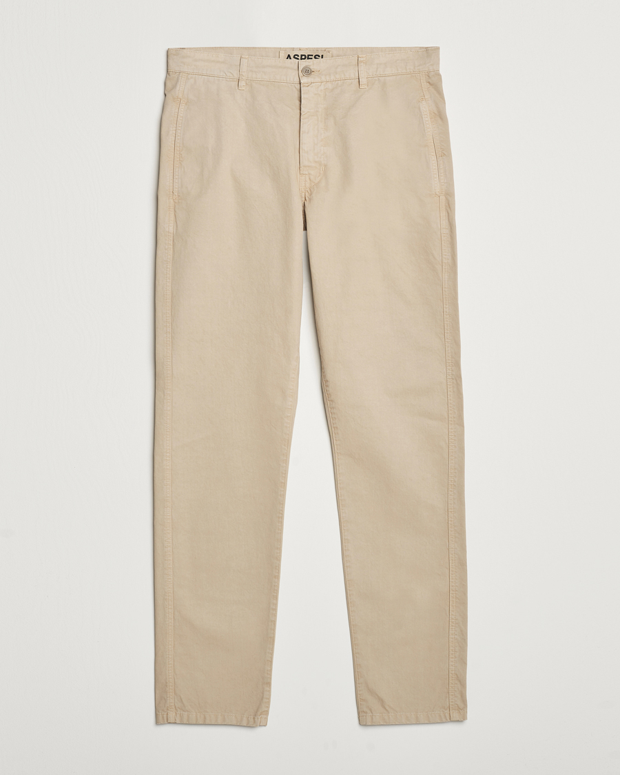 Homme | Pantalons | Aspesi | Garment Dyed Cotton Pants Beige
