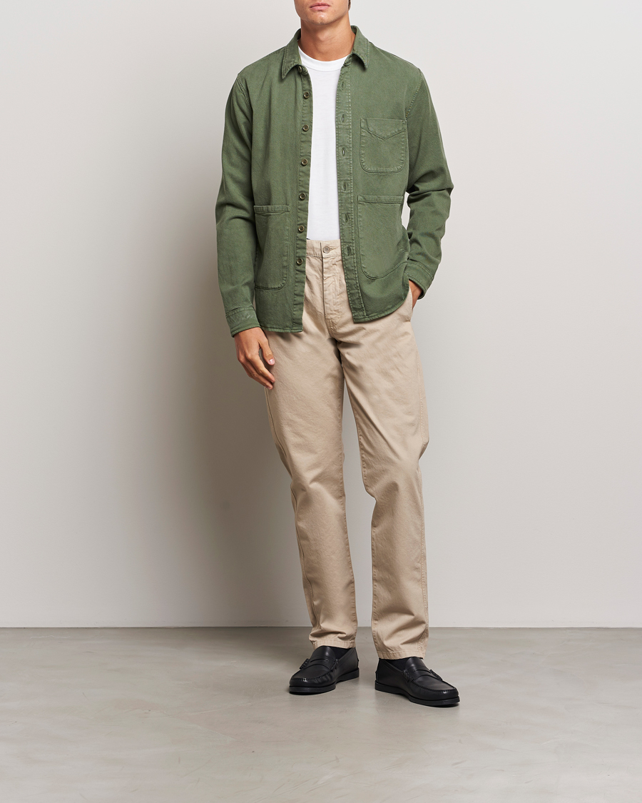Homme | Pantalons | Aspesi | Garment Dyed Cotton Pants Beige