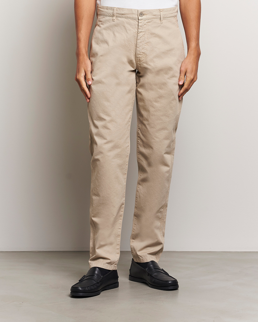 Homme | Pantalons | Aspesi | Garment Dyed Cotton Pants Beige