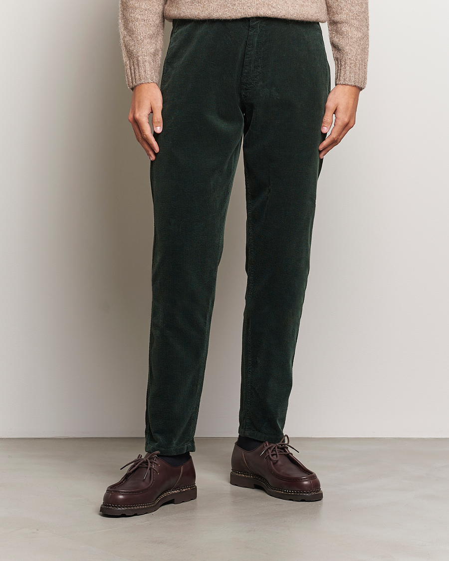 Homme | Pantalons | Aspesi | Corduroy Pants Dark Green